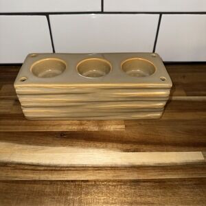 Partylite 3-Hole Block Candle Holder